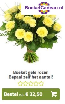 gele rozen via boeketcadeau