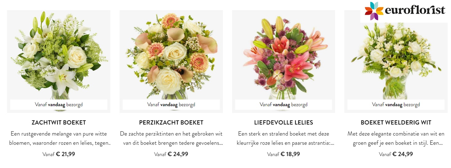 condoleance boeketten via euroflorist