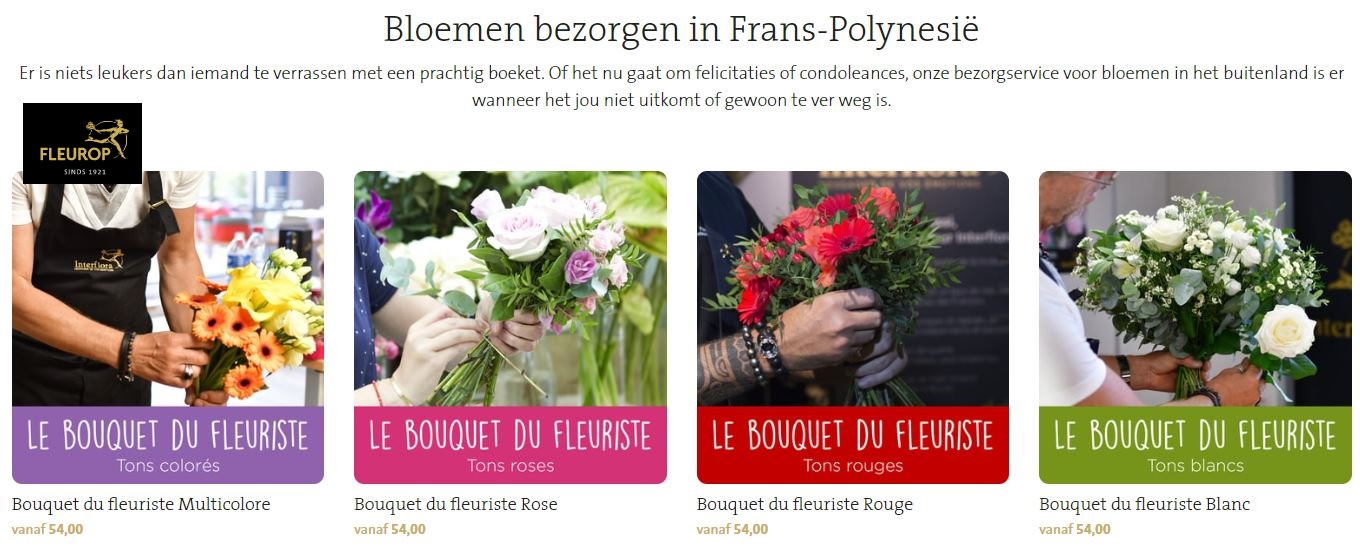 bloemen verzenden naar Frans-Polynesi via Fleurop