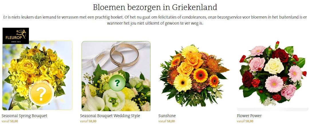 bloemen verzenden in Griekenland