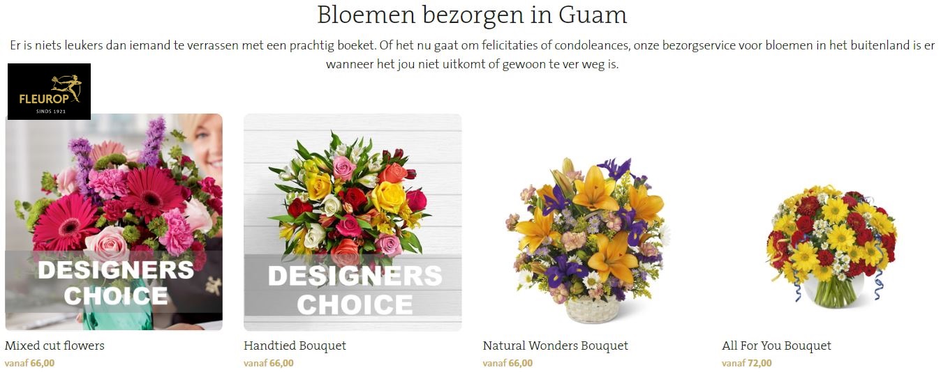 bloemen verzenden naar Guam via Fleurop