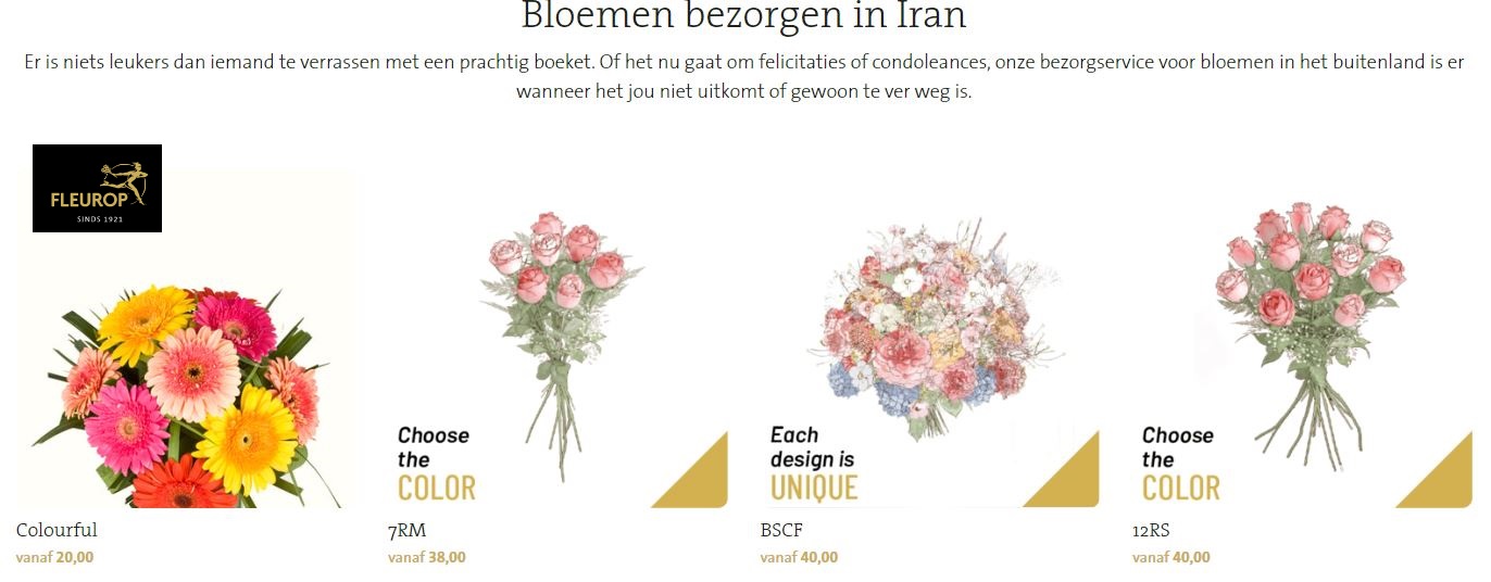 bloemen bezorgen in India, via Fleurop