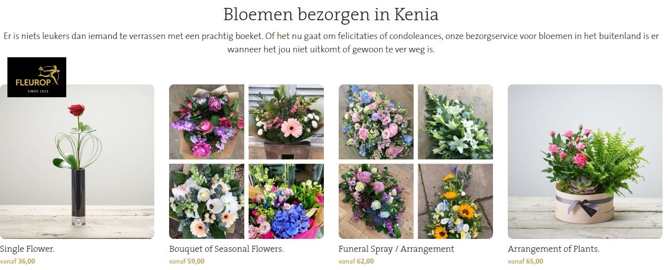 Bloemen bezorgen in Kenia via Fleurop