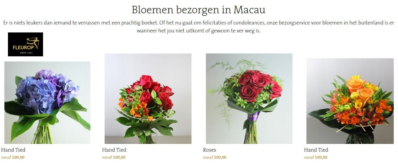 bloemen bezorgen in Macau via Fleurop