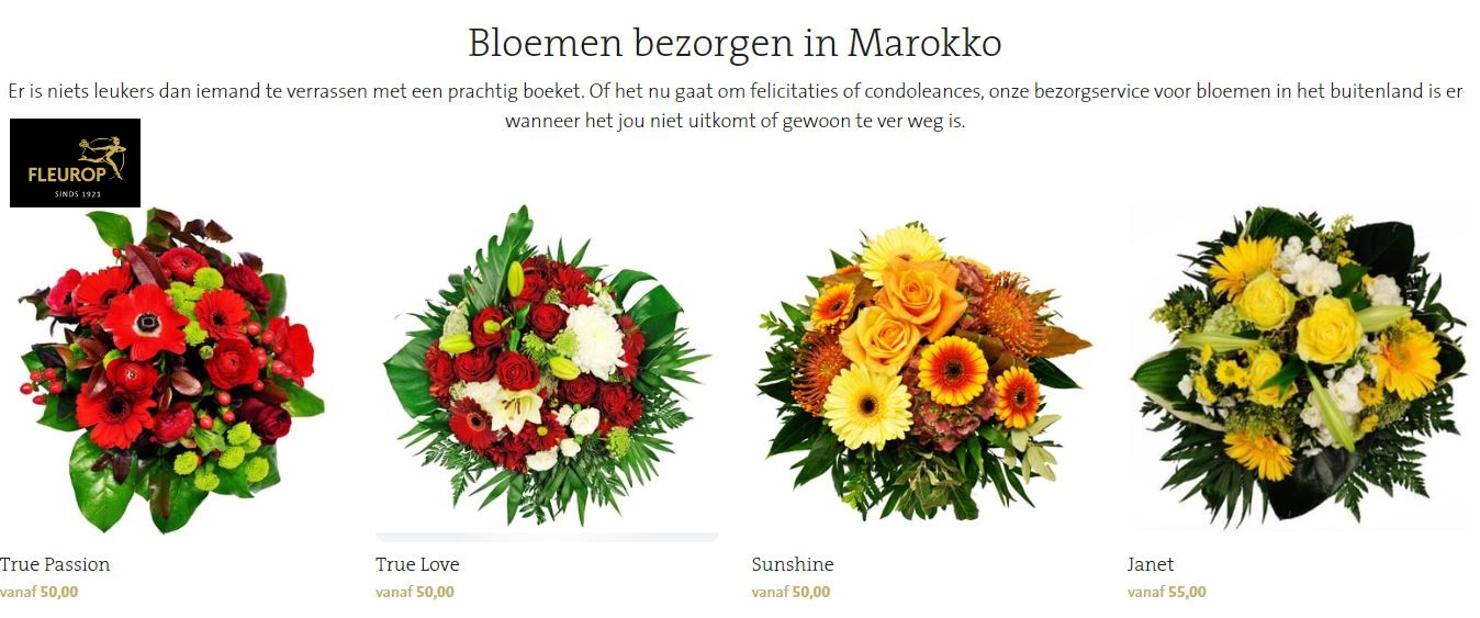 bloemen bezorgen in Marokko via Fleurop