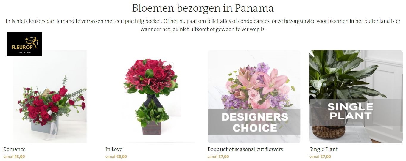 bloemen bezorgen in Panama via Fleurop