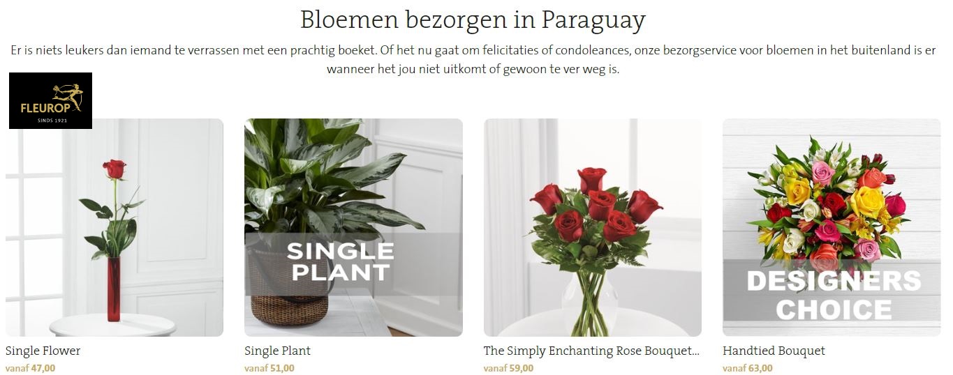 bloemen bezorgen in Paraguay via Fleurop