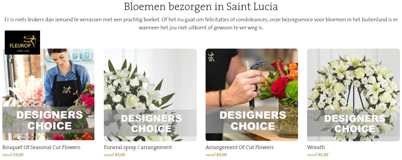 bloemen bezorgen in Saint Lucia via Fleurop