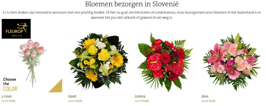 bloemen bezorgen in Sloveni via Fleurop
