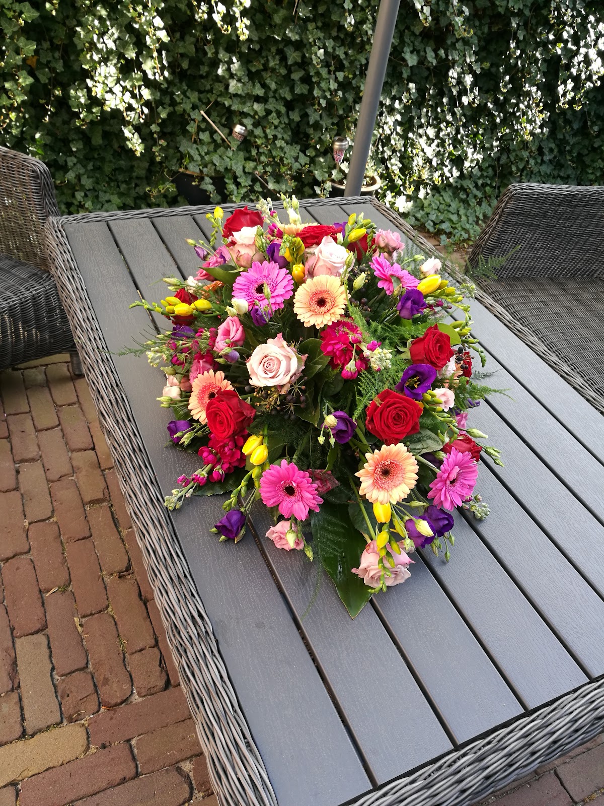 Foto van Bloemen Doorn Roosje in Burdaard