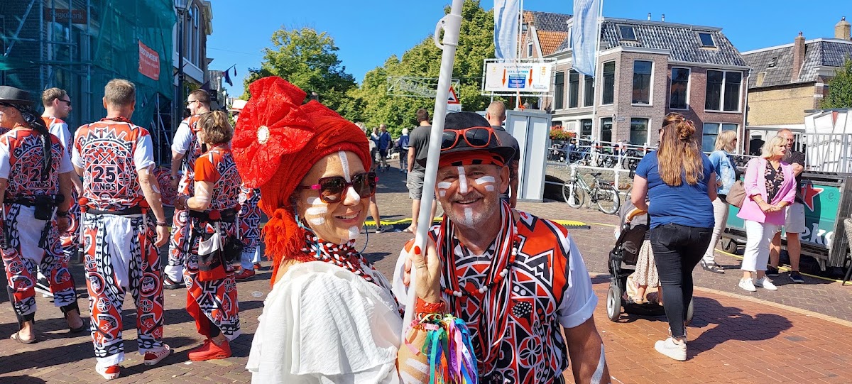 Foto van Bloemkunstenaar Anton Roos in Harlingen