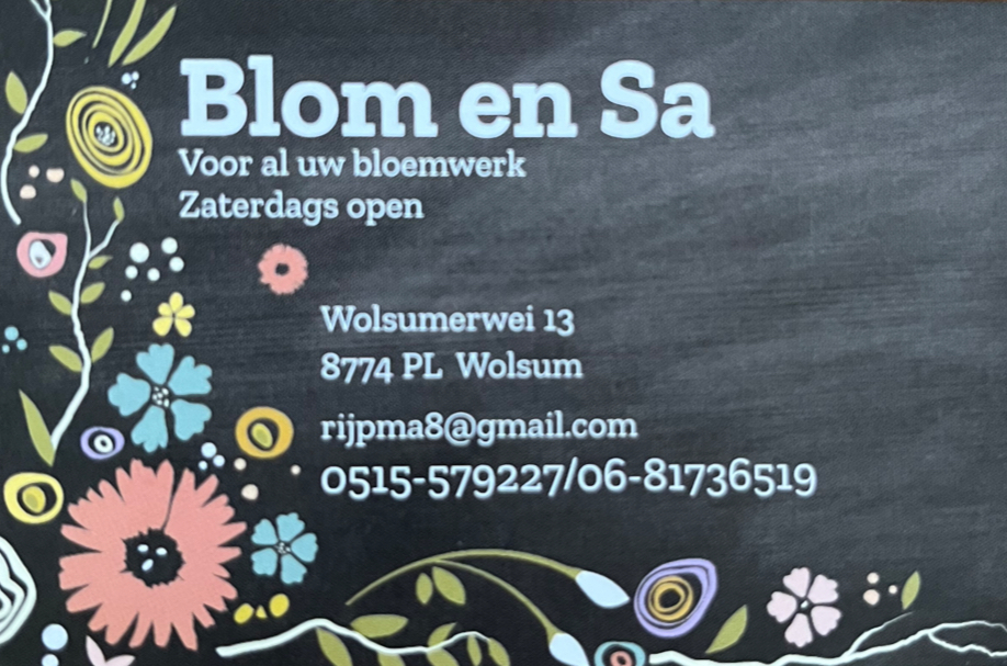 Foto van Blom en Sa in Wolsum
