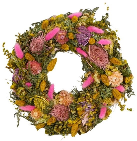Droogbloemen krans